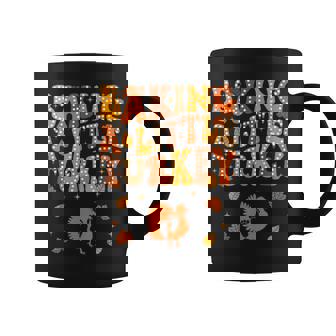 Baking A Little Turkey Thanksgiving Pregnancy Announcement Coffee Mug | Mazezy