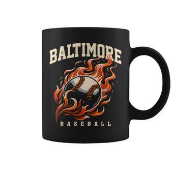 Baltimore Baseball Varsity Vintage For Baseball Lover Coffee Mug - Thegiftio