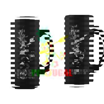 Bandera De Portugal Dabbing Piña Portugal Fútbol Portugal Taza de café - Regaloses