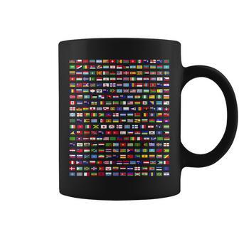 Banderas De Los Países Del Mundo Outfit Diseño Gráfico Taza de café - Regaloses
