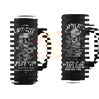 Banned Book Reader's Club Literacy And Justice For All Skull Coffee Mug - Monsterry