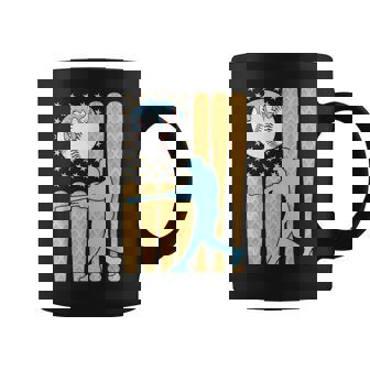 Baseball Drip Boys Batter Ice Cream American Flag Coffee Mug - Monsterry