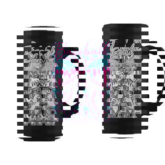 Baseball Drip For Mama Mom Coquette Bow Ice Cream Dripping Coffee Mug - Monsterry