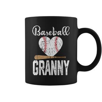 Baseball Heart Cute Granny Baseball Player Coffee Mug - Thegiftio UK