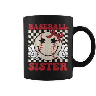 Baseball Sister Coquette Bow Sport Lovers Baseball Girls Coffee Mug - Thegiftio UK