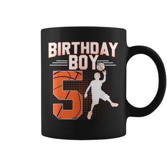 Basketball Birthday Boy 5Th Birthday 5 Years Old Birthday Coffee Mug | Mazezy