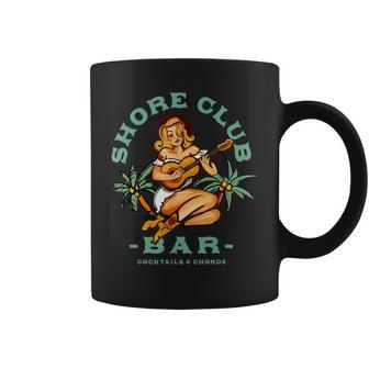 Beachy Summer Tiki Cocktail Bar Music Beach Vacation Coffee Mug - Thegiftio