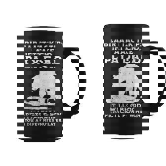 Bear Attack Tip Camping Sarcastic Hiking Women Coffee Mug - Monsterry