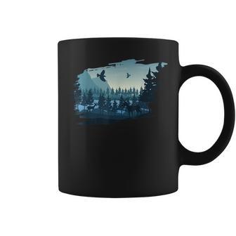 Beautiful Mountain Nature Trees And Forest Coffee Mug - Thegiftio UK