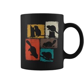 Beaver Vintage Collage Dam Builder Coffee Mug - Thegiftio UK