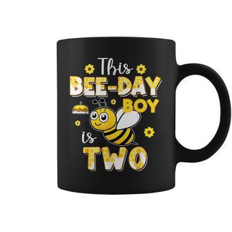 This Bee-Day Boy Is Two 2 Years Old 2Nd Birthday Bumble Coffee Mug - Thegiftio UK