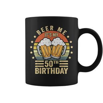 Beer Me It's My 50Th Birthday 50Th Birthday Vintage Coffee Mug | Seseable UK