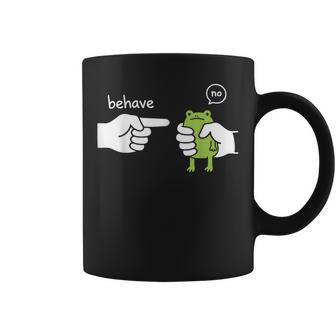 Behave No Frog Coffee Mug - Thegiftio UK