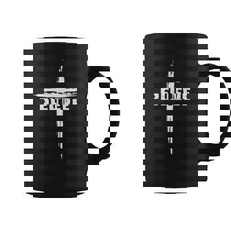 Believe Christian Cross For Christians Women Coffee Mug | Mazezy