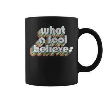 Believes Retro Fool Vintage Music Rock Faded Style Coffee Mug - Thegiftio UK