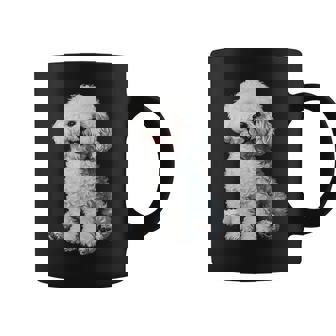 Bichon Frise Dog Motif Pet Illustration Bichon Frise Coffee Mug | Mazezy