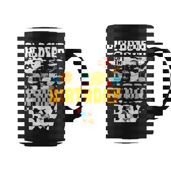 Big Brother Of The Birthday Boy Space Planet Theme Bday Coffee Mug - Thegiftio