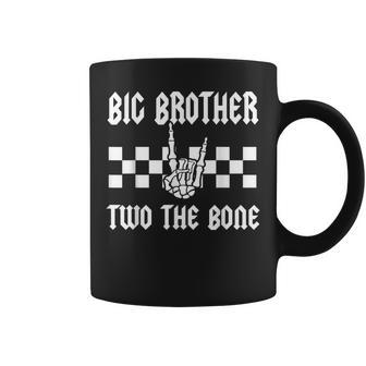 Big Brother Two The Bone Skeleton Hand 2Nd Birthday Boy Girl Coffee Mug | Seseable CA