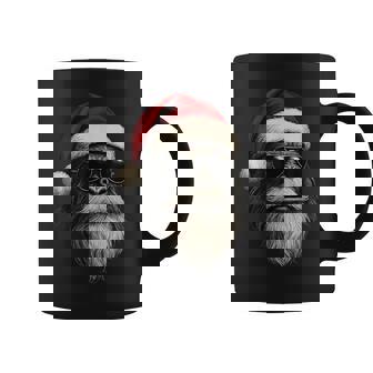Bigfoot Face Sunglasses Santa Christmas Xmas Sasquatch Coffee Mug | Mazezy