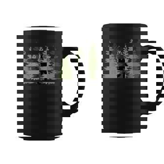 Bigfoot In The Forest Sasquatch Bigfoot Coffee Mug | Mazezy