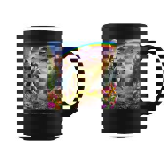 Bigfoot Riding Unicorn Bigfoot Unicorn Selfie Ufo Coffee Mug | Mazezy