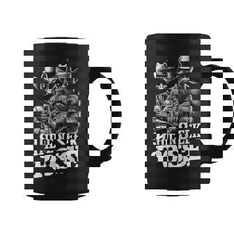 Bigfoot Sasquatch Alien Cowboy Cryptid Hide 'N Seek Coffee Mug | Mazezy