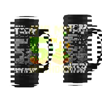 Birthday Boy 5 Years It's My 5Th Birthday Game Video Pixel Coffee Mug | Seseable FR