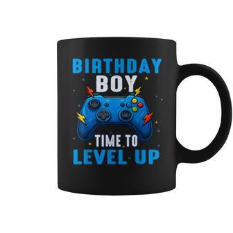 Birthday Boy Time To Level Up Gamer Video Game 7 Years Old Coffee Mug | Seseable CA