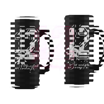 Birthday Girl 12Th Birthday Pink Floral Coquette Bow 12Yr Coffee Mug | Seseable UK