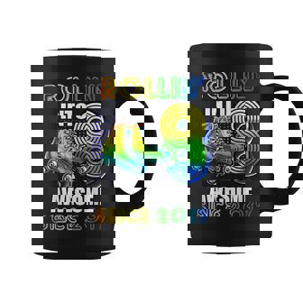 Birthday Roller Skating 8th Girls Rollin Into 8 Skate Party Coffee Mug | Mazezy