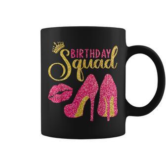 Birthday Squad High Heels Girls Birthday Crew Coffee Mug - Thegiftio UK