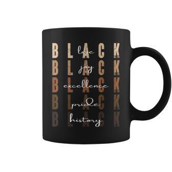Black Love Joy Excellence Pride Black History African Roots Coffee Mug - Thegiftio