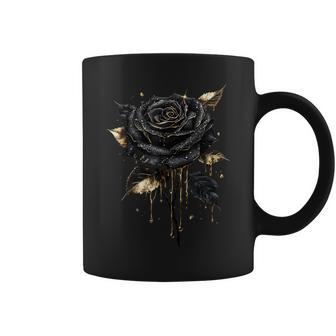Black Rose Flower Botanist Garden Flower Rose Coffee Mug - Thegiftio UK