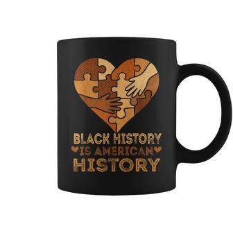 Black History Is American History Heart African American Bhm Coffee Mug - Thegiftio UK