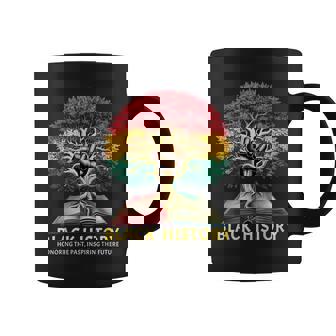 Black History Inspiring Future Fist Tree Book Roots Coffee Mug | Seseable CA