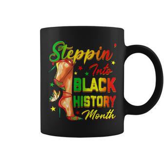 Black History Steppin Into African High Heels Girls Coffee Mug - Thegiftio UK