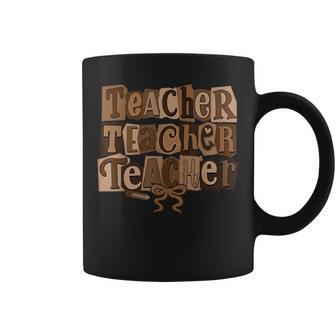 Black History Teacher Bow Afro Woman African American Women Coffee Mug - Thegiftio UK