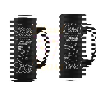 Blessed By God For 57 Years 57Th Birthday Women Coffee Mug - Thegiftio