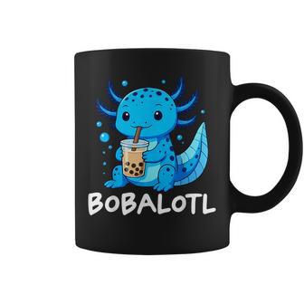 Bobalotl Axolotl Boba Tea Coffee Mug - Monsterry
