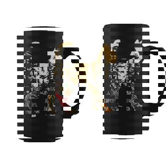 Boho Cat Plants Forest Nature Wildflower Hiking Camping Coffee Mug | Seseable UK