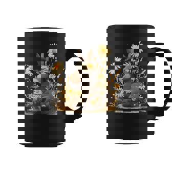 Bonito Burro De Dibujos Animados Con Disfraz De Flor De Diente De León Taza de café - Regaloses