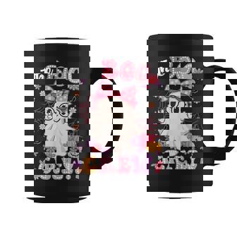 The Boo Crew Cute Ghost Coquette Halloween Costumes Girl Coffee Mug | Mazezy