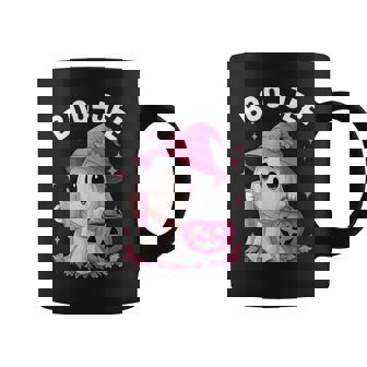 Boo Jee Boujee Pink Ghost Halloween October Vibes Coffee Mug - Monsterry