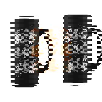 Boohaw Ghost Halloween Cowboy Boots Cowgirl Costume Coffee Mug | Seseable UK