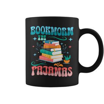 Book Reader Librarian Bookworm In Pajamas Book And Pajama Coffee Mug | Mazezy