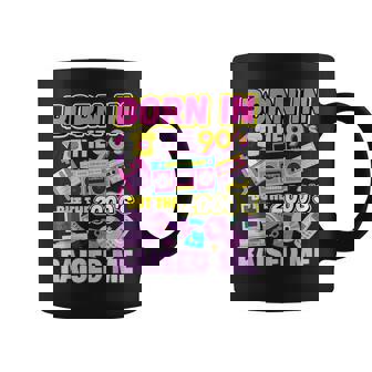 Born In The 90'S But The 2000'S Raised Me Vintage Retro 90S Coffee Mug | Mazezy