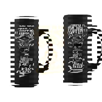 Born To Go Hunting Forced To Go Back To School Camo Deer Boy Coffee Mug | Seseable FR