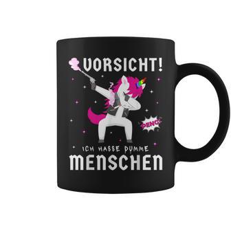 Böses Einhornarkasmus & Ironie Ich Hasse Dumme Menschen Tassen - Geschenkecke