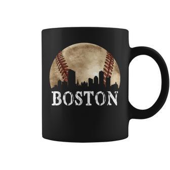 Boston Skyline City Vintage Baseball Lover Coffee Mug - Thegiftio UK