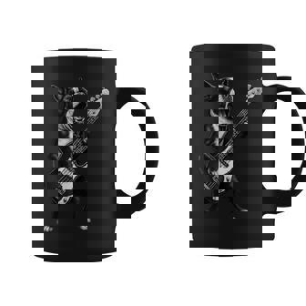 Boston Terrier Playing Bass Guitar Rock Music Dog Lover Coffee Mug - Monsterry